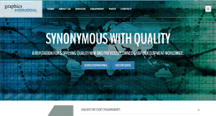 Desktop Screenshot of graphicsinternational.com
